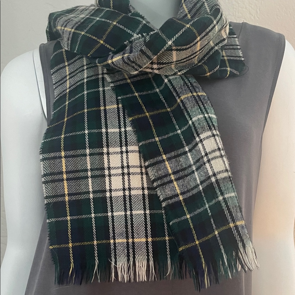 Wool Plaid Scarf